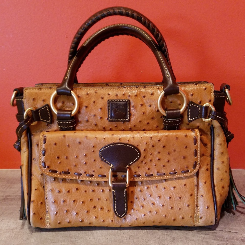 Dooney & Bourke Ostrich Pocket Satchel.